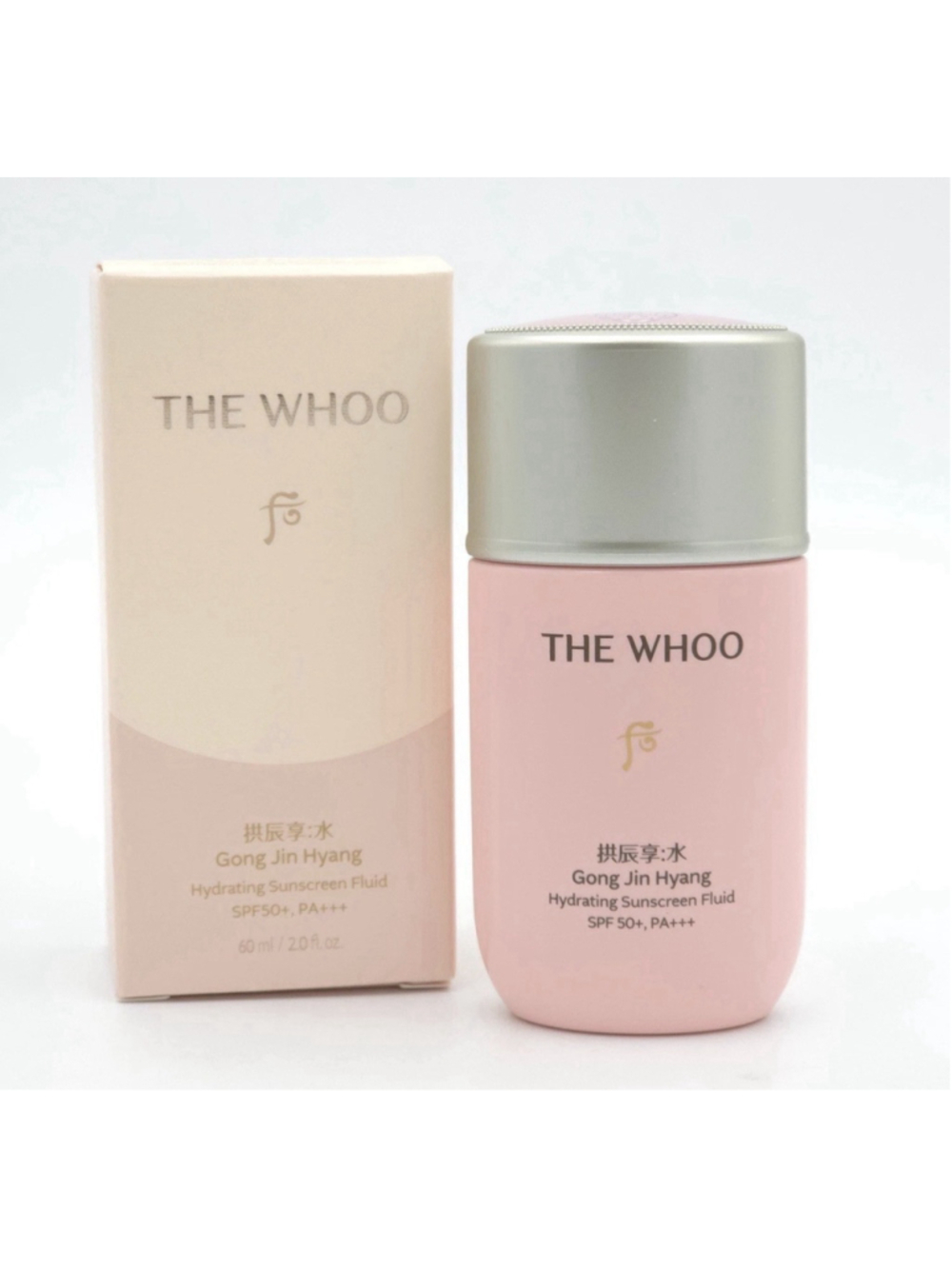 The Whoo Gong Jin Hyang Soo Hydrating Sunscreen Fluid 60ml SPF50+ PA+++ K-Beauty